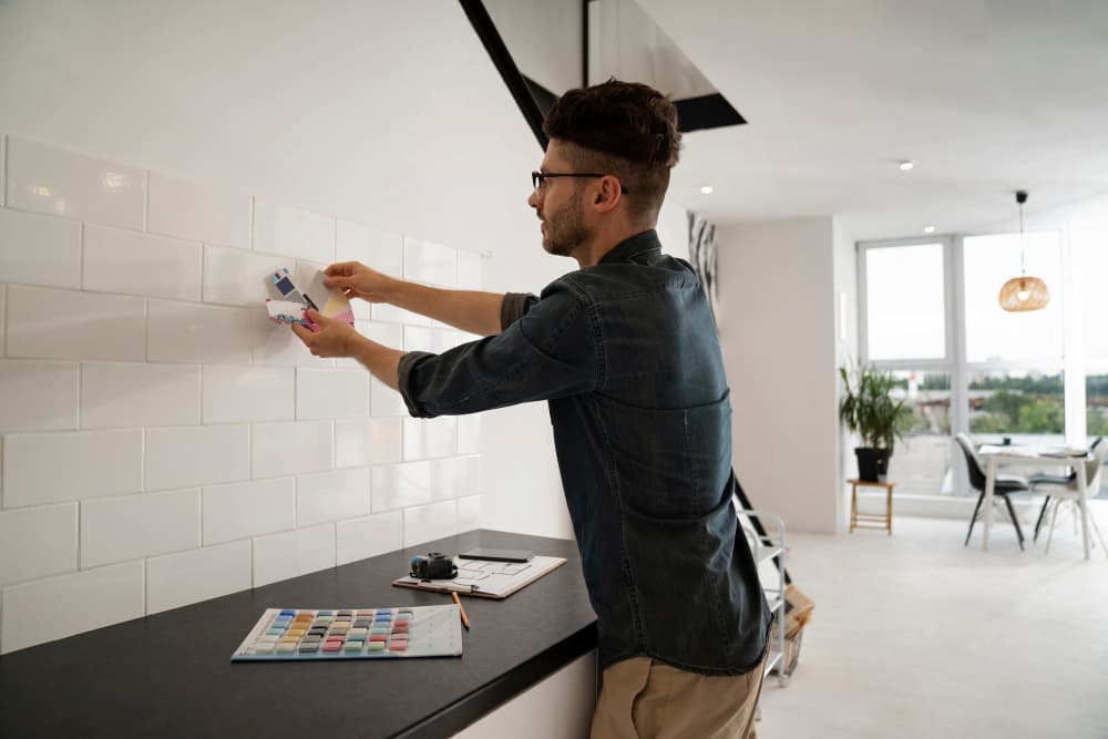 Cuánto cuesta reformar una cocina de 10m² 1 hombre haciendo reforma en cocina