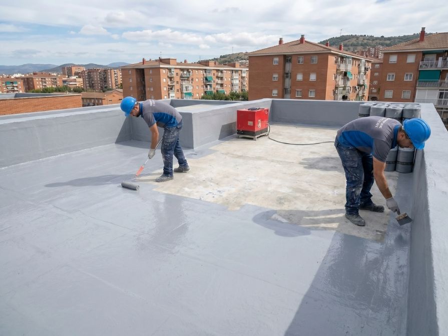 Impermeabilización en Coslada 2 Impermeabilización de azotea en Coslada