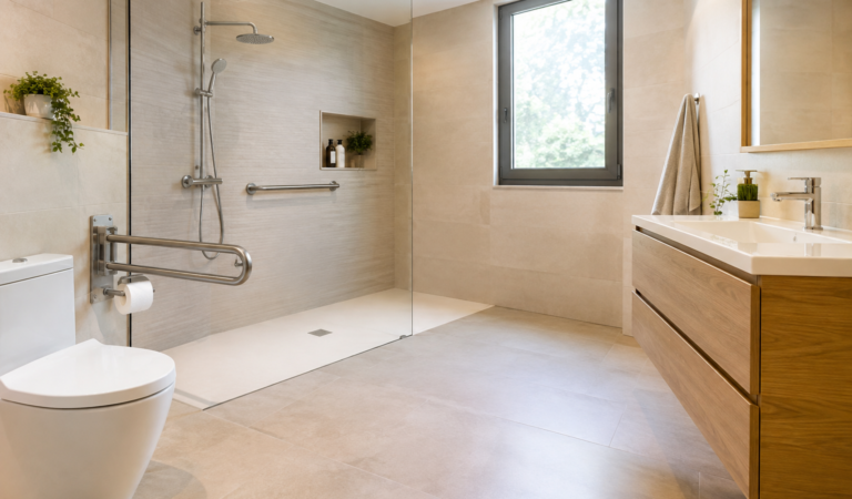 Baño adaptado para mayores: medidas, ducha a ras de suelo y precio