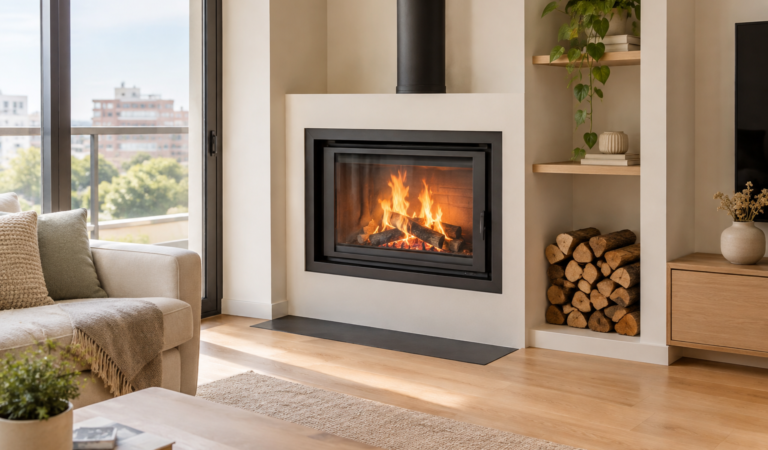 Construir chimenea de leña en un piso