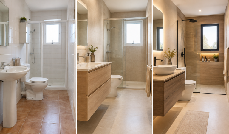 Reforma de baño por 1.000, 3.000 y 6.000 €: qué entra en cada presupuesto