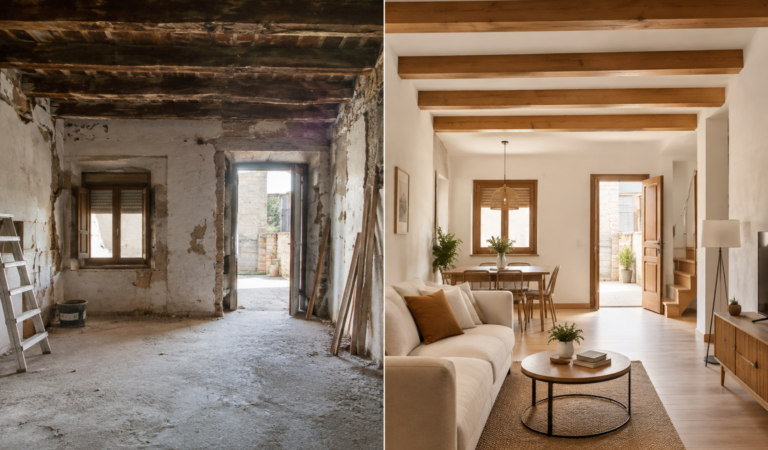 Reforma de casa de pueblo: antes y después, precio por m² y permisos